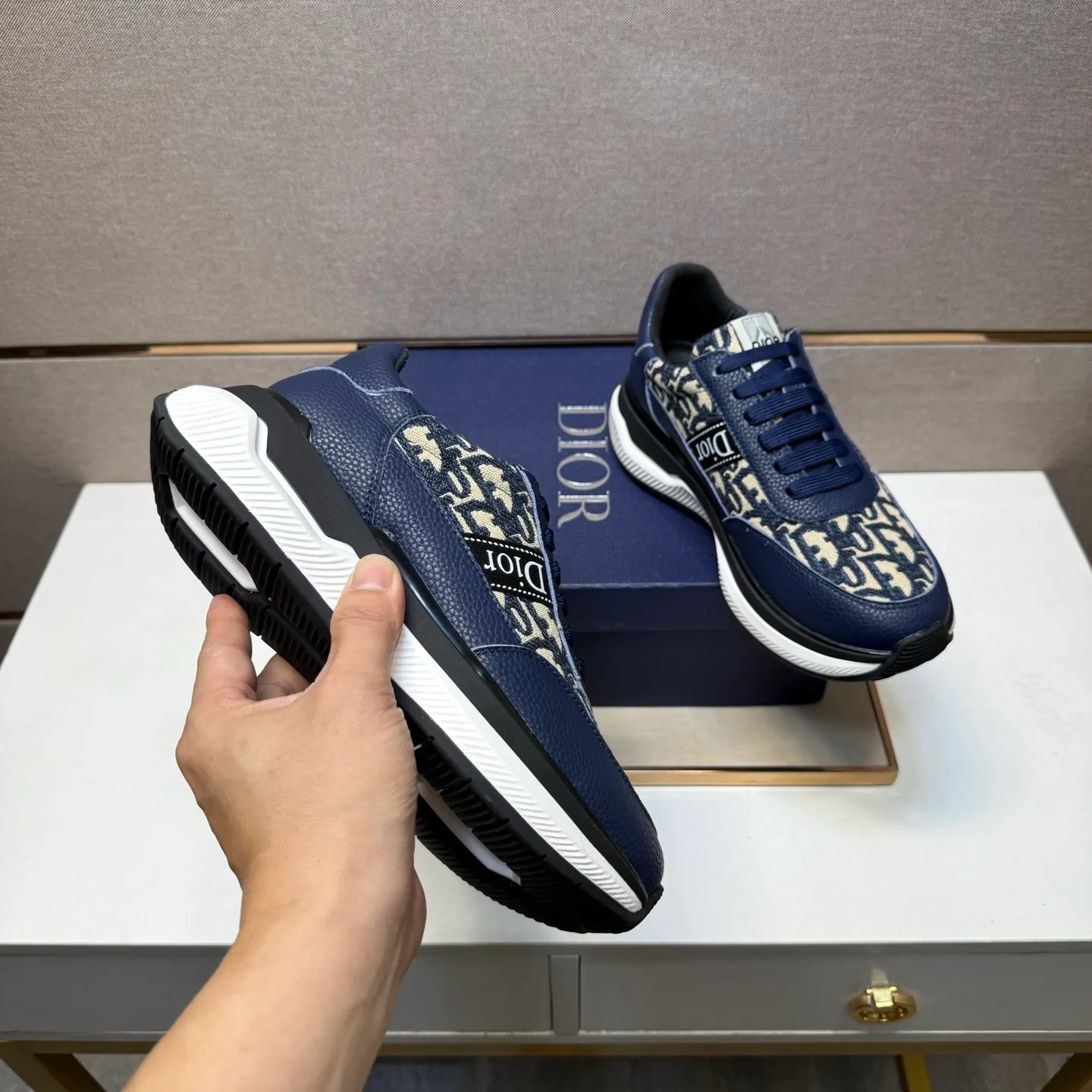 Men's men's shoes 💰pp462 [Dior~] Men's casual shoes 2025z cabinet sales simultaneously 🔶Size: 38-44 #️⃣ 🔷3 colors🔜The upper is made of multi-material splicing➕Mesh lining, comfortable and breathable, sole: original comfortable and wear-resistant outsole, ⚠️real thing📱photographed🎬real thing is better📢📢📢